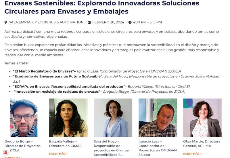 Jornada: Nueva ley de envases: aspectos clave para las empresas