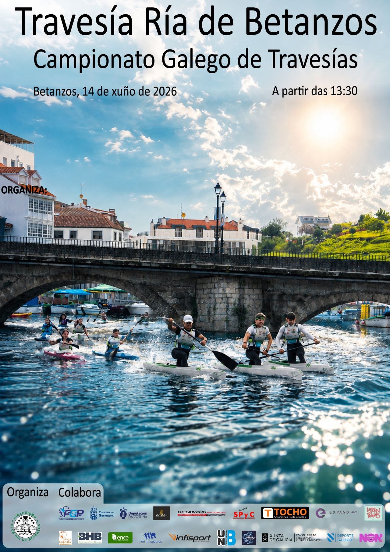 La Travesía Ría de Betanzos reúne a más de 400 palistas