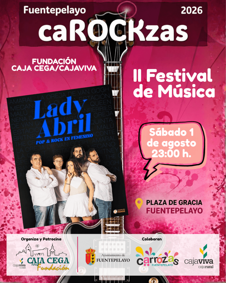 El festival CaROCKzas vuelve con pop-rock a Fuentepelayo