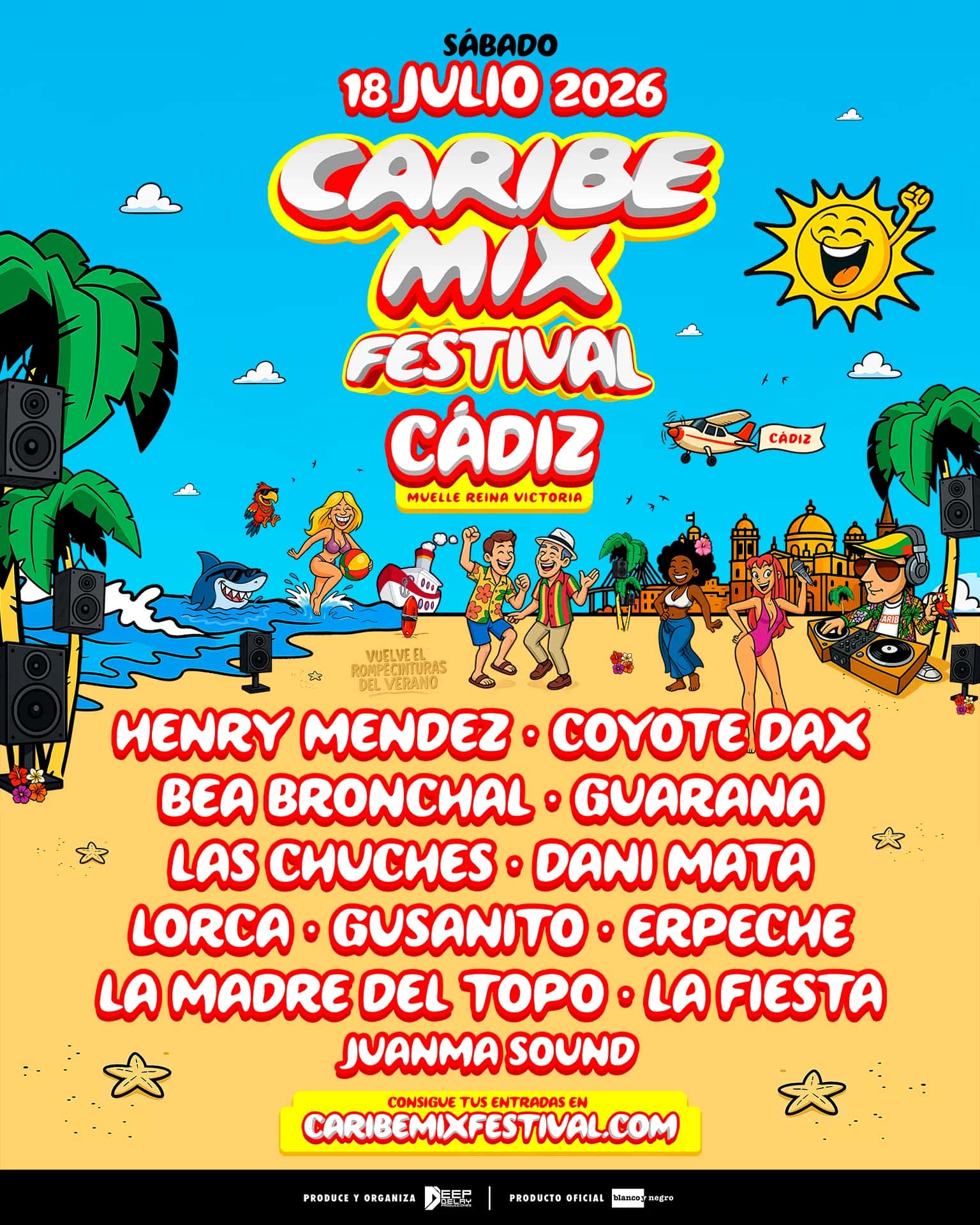El Caribe Mix Festival llena de ritmo el muelle de Cádiz