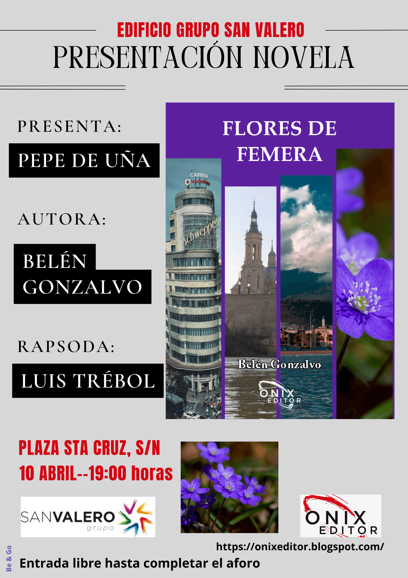 Presentaci贸n del libro 'Flores de femera' de Bel茅n Gonzalvo