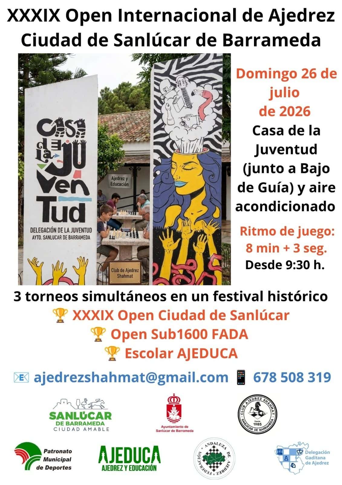 Ajedrez internacional en la playa de Las Piletas