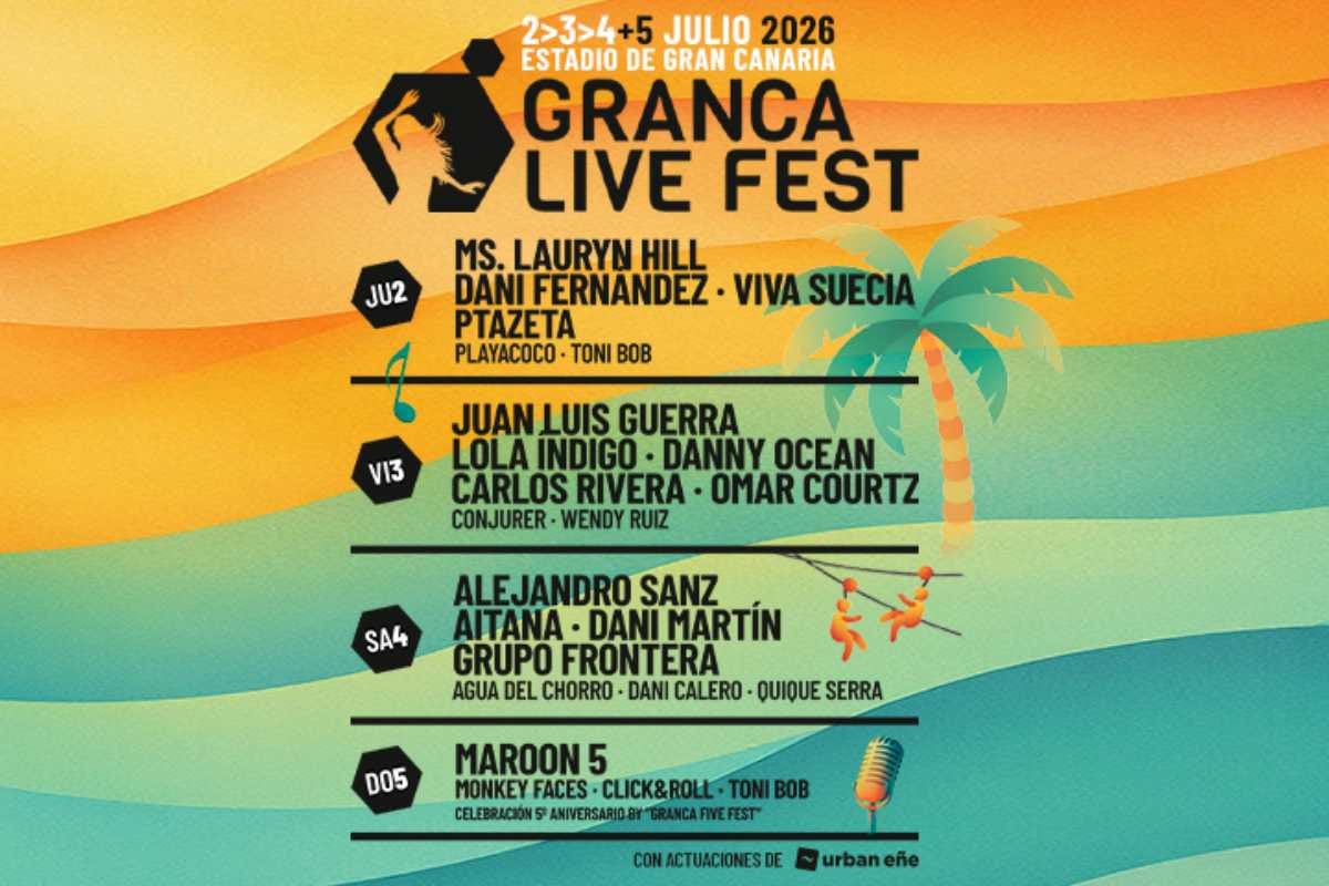 Horarios y cartel del Granca Live Fest 2026