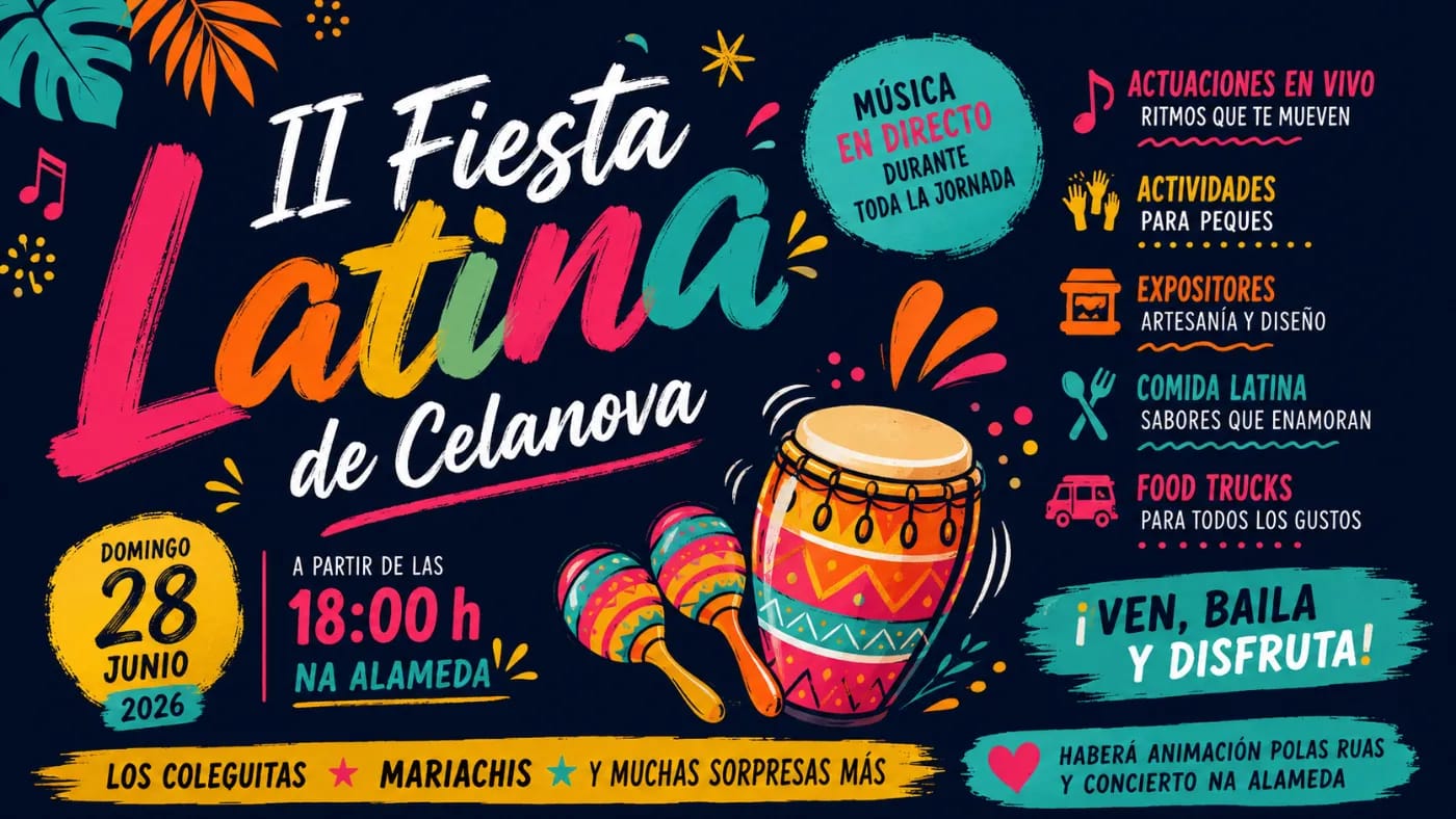 La Fiesta Latina regresa este domingo a Celanova