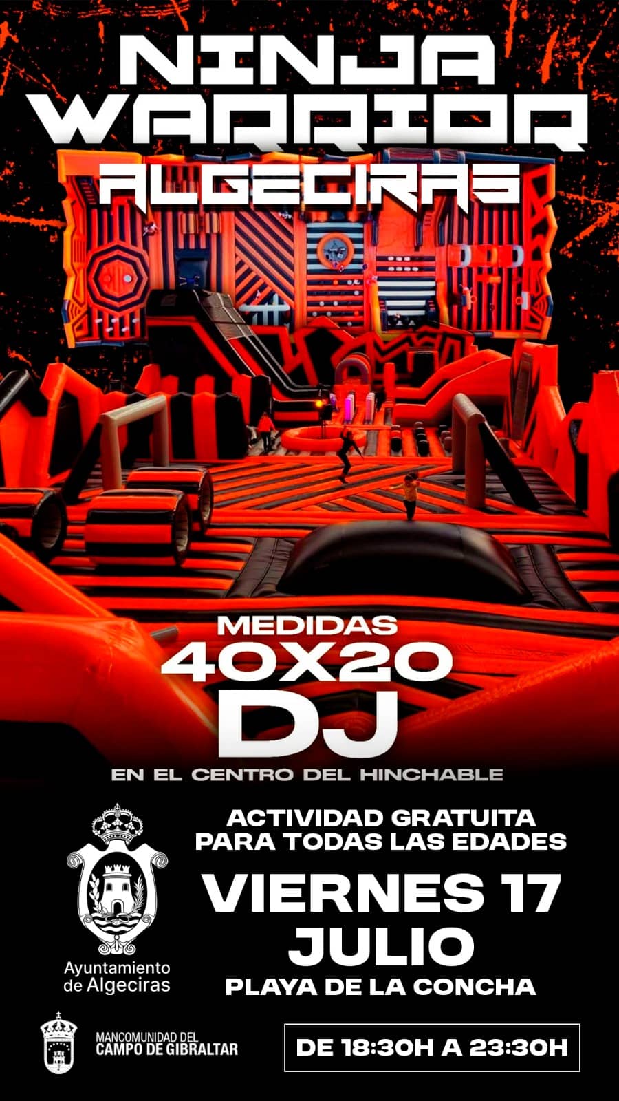 El circuito Ninja Warrior llega a la playa de La Concha