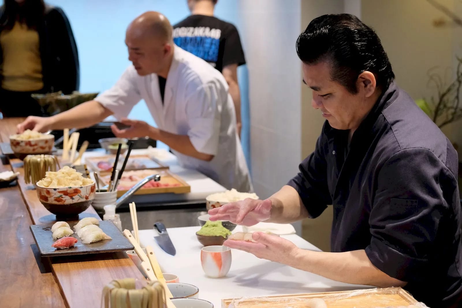 Degustación de sushi y sake de Toyama