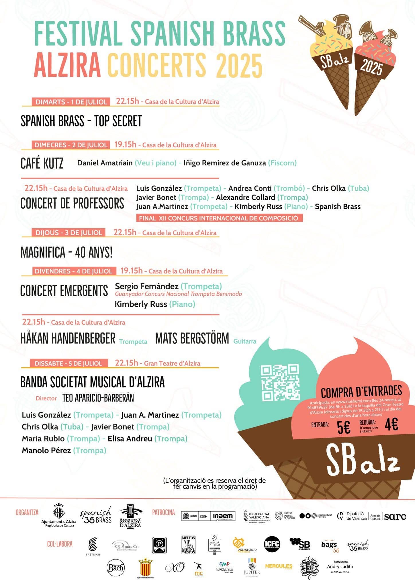 El festival SBALZ celebra 25 años de música en Alzira