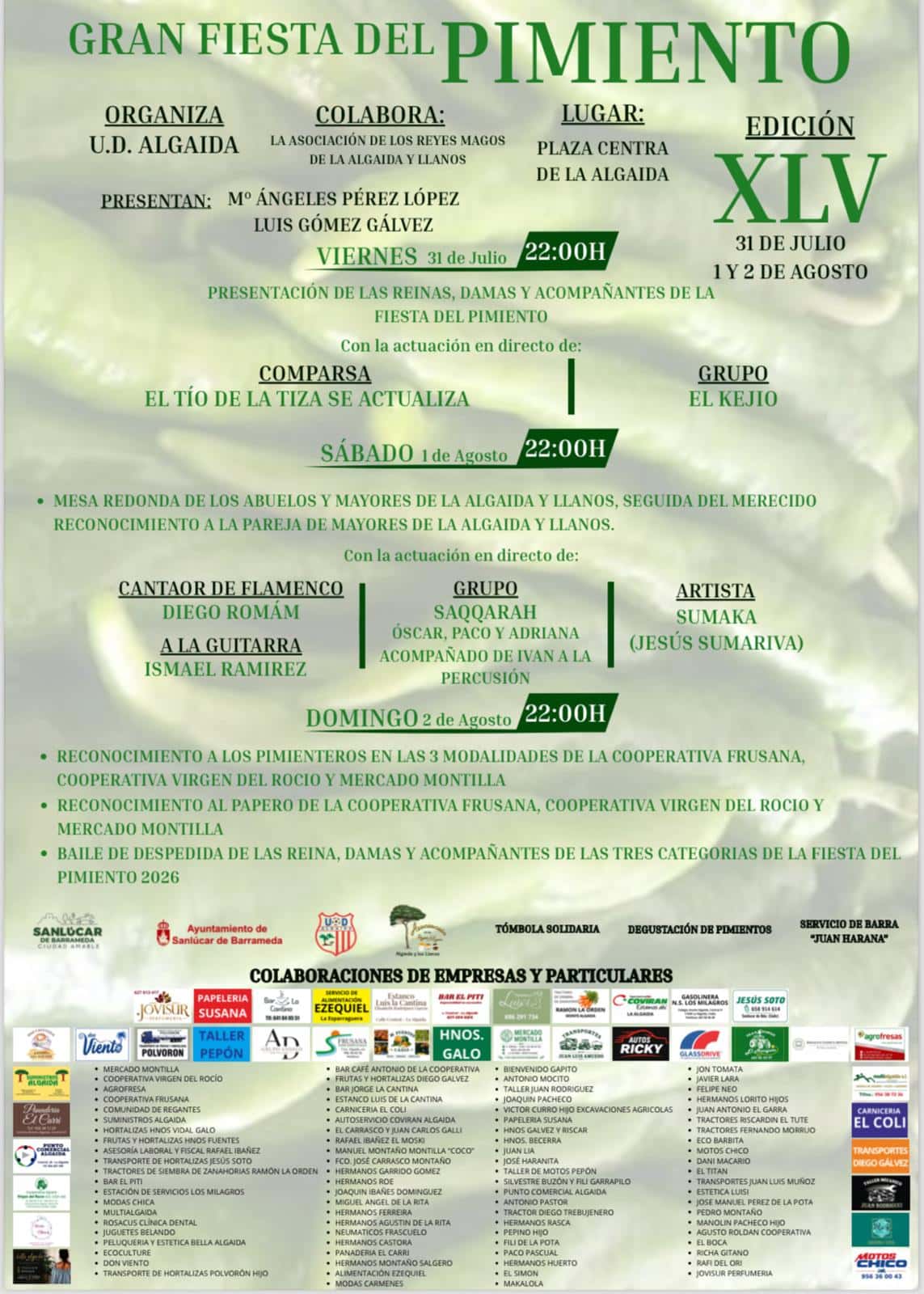 La Fiesta del Pimiento llega a La Algaida