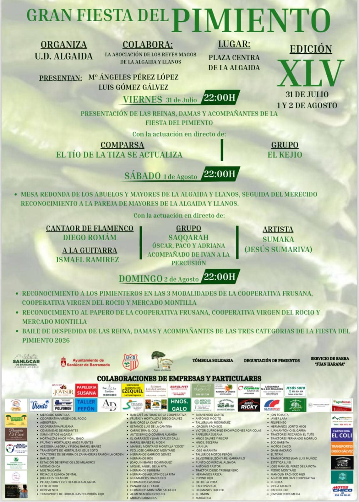 La Fiesta del Pimiento llega a La Algaida