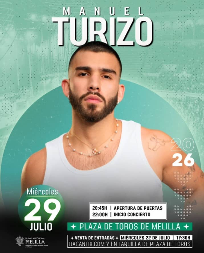 Manuel Turizo agota entradas para su concierto en Melilla