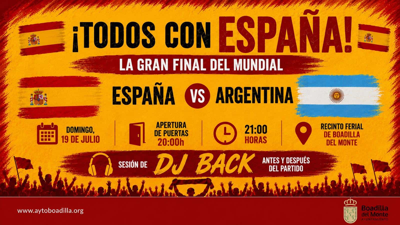 El Mundial en Boadilla: dónde se pusieron las pantallas