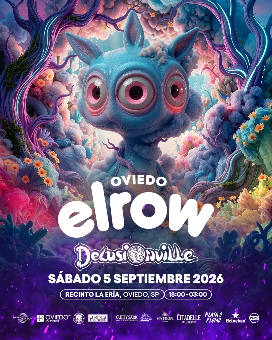 Elrow debuta en Oviedo con nueve horas de electrónica