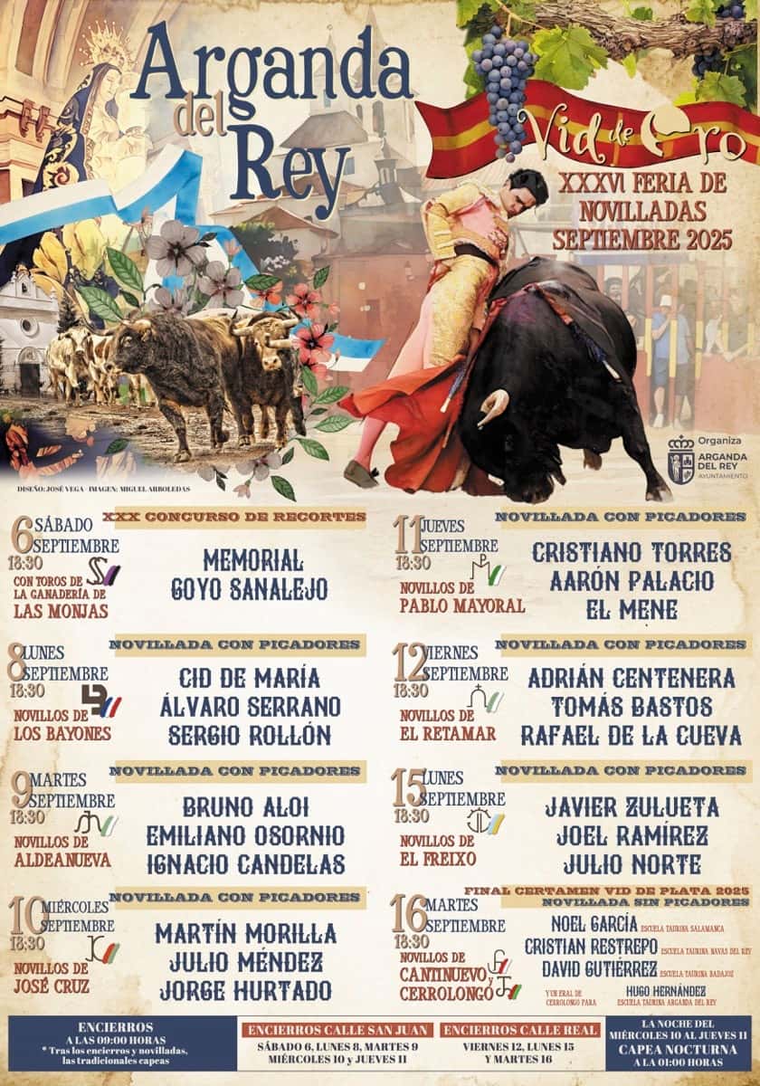 La Feria de Novilladas Vid de Oro regresa a Arganda