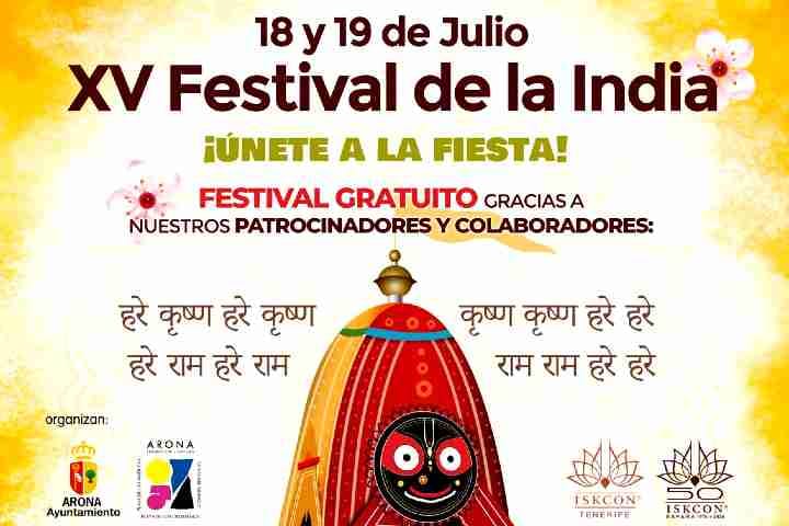 XV Festival de la India - Ratha Yatra Tenerife y IX Arona Yogafest