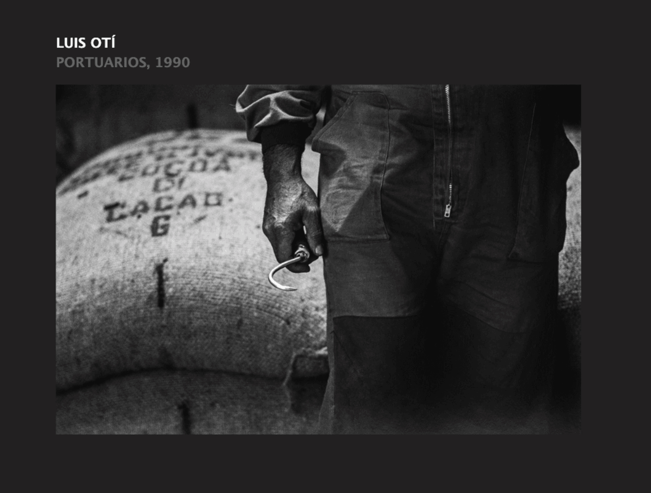 Exposición fotográfica 'Portuarios, 1990' de Luis Otí