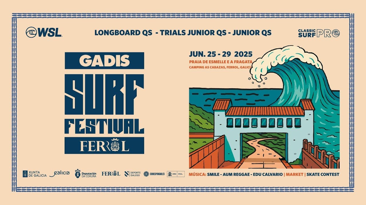 Surf en Ferrolterra: Escuelas y el Gadis Festival 2026