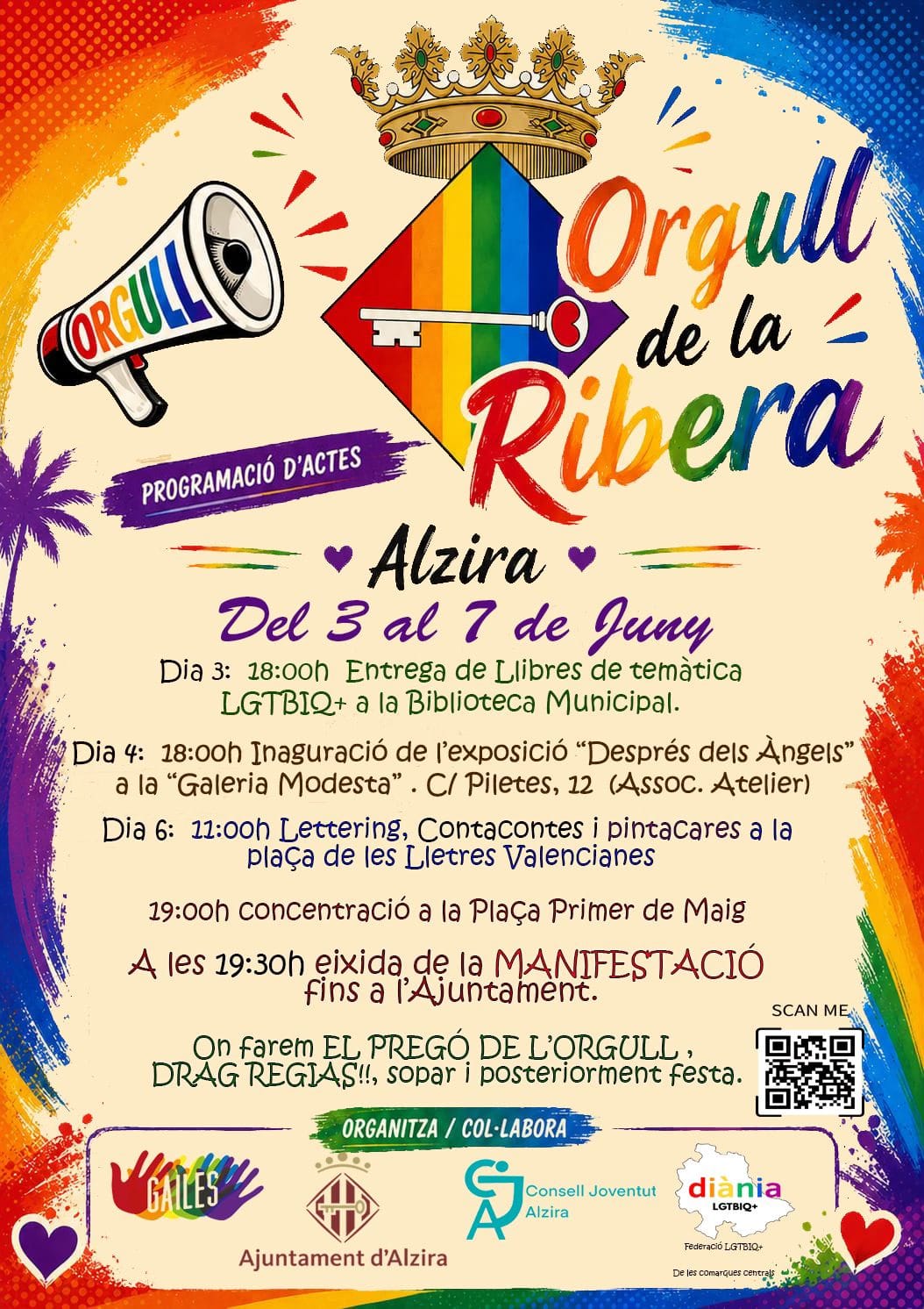 El Orgull de la Ribera 2026 llena Alzira de diversidad