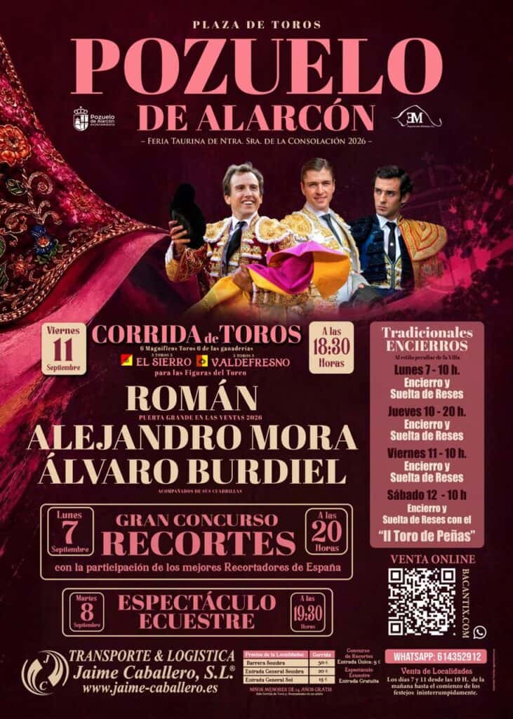 Corrida de toros - Fiestas Patronales de Nuestra Señora de la Consolación 2026