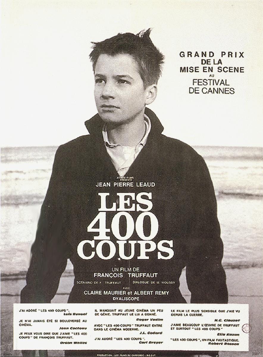 Proyección de Los cuatrocientos golpes - Ciclo Truffaut: El cine como filosofía de vida