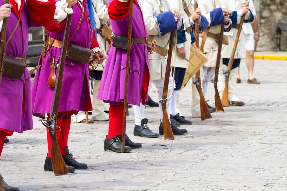 Desfile de recreación histórica en Lugo por la AEFRH