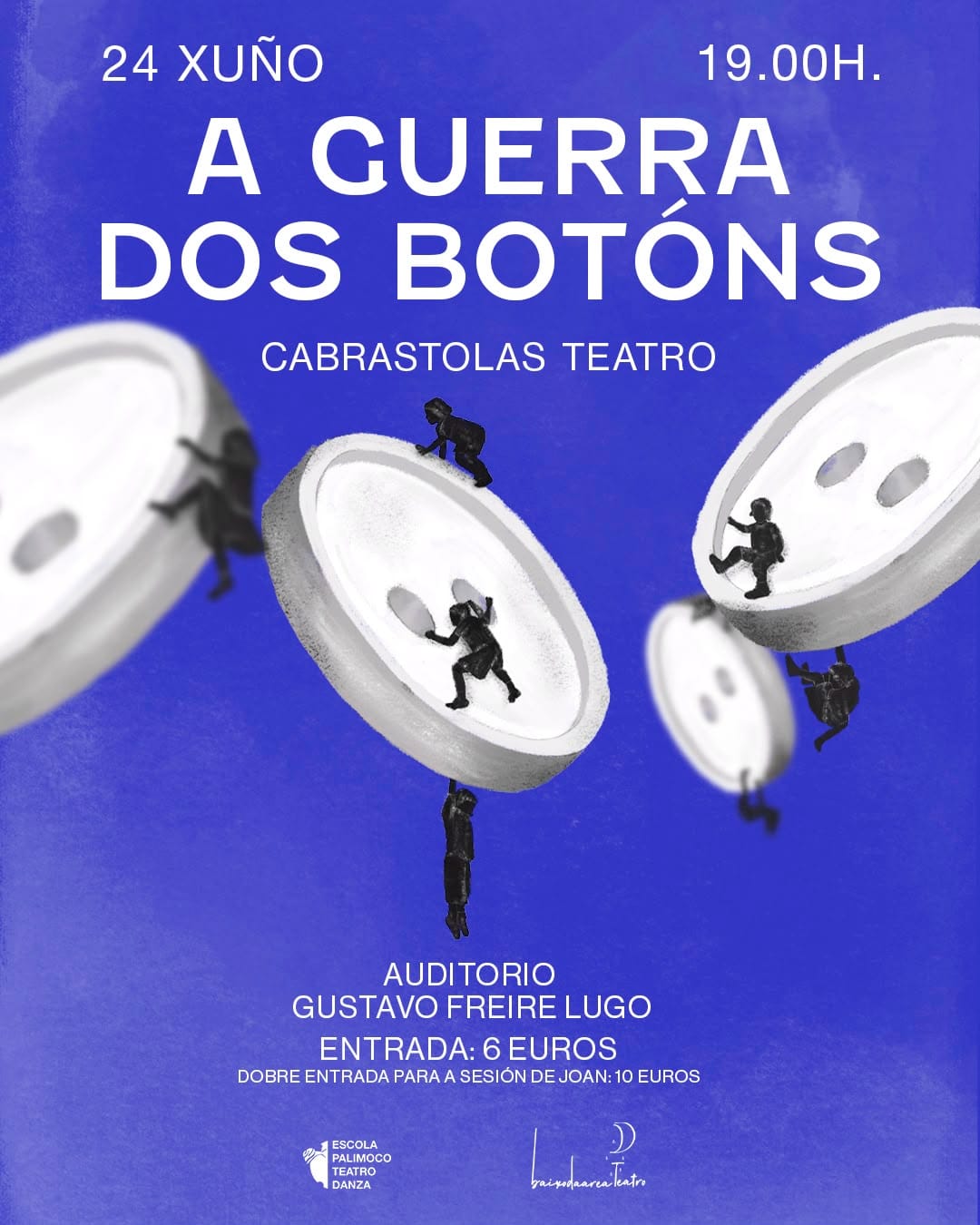 A guerra dos botóns por Cabrastolas Teatro