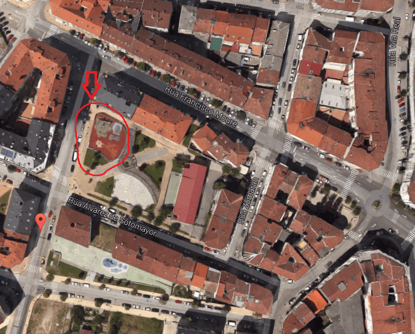 Calle Álvarez de Sotomayor, barrio de O Couto